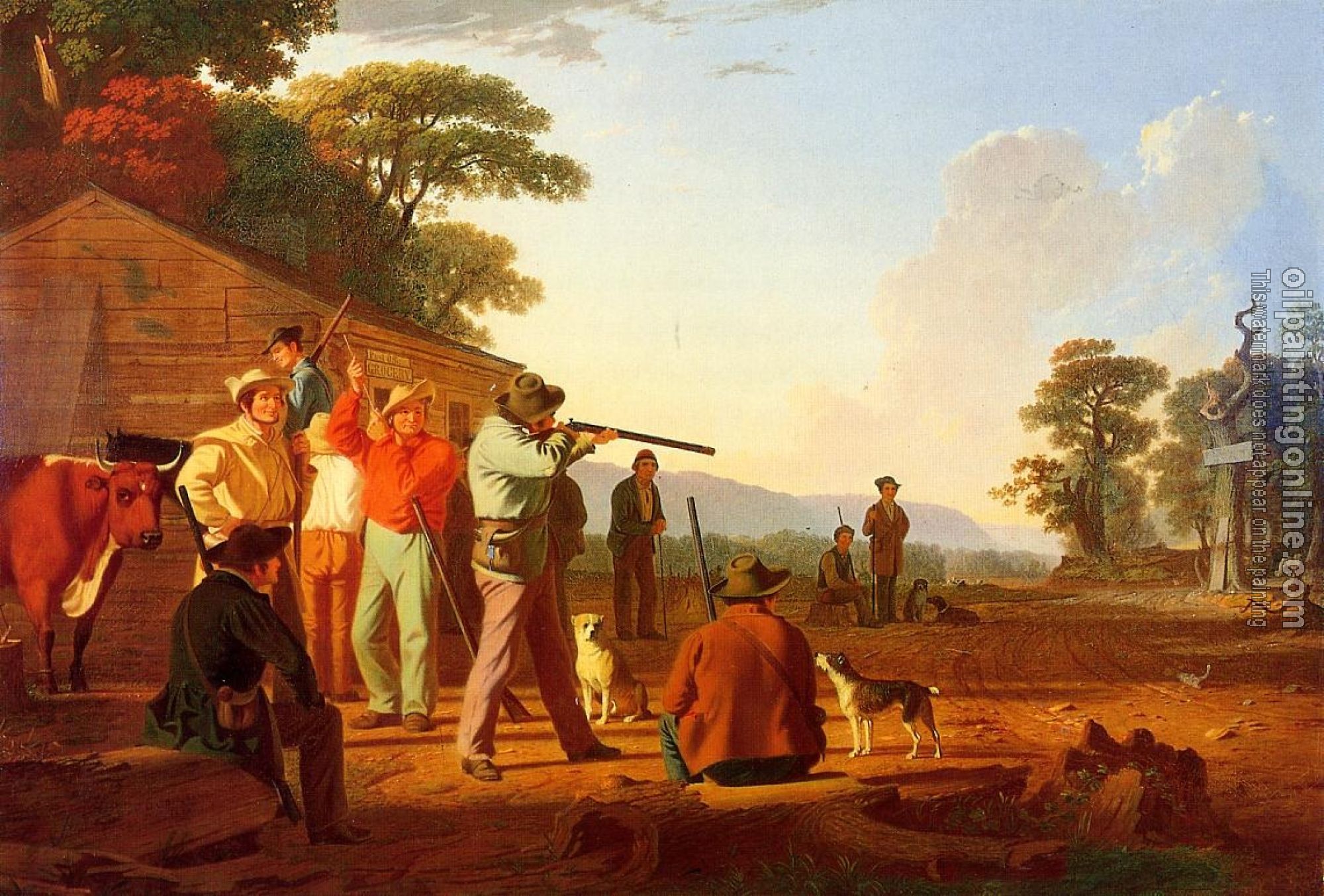 George Caleb Bingham - Shooting for the Beef